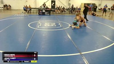 125 lbs Quarterfinals (8 Team) - Brian Berg, Minnesota Red vs Adam Carey, Iowa