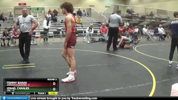 120 lbs Round 2 (4 Team) - Izrael Canales, SAW vs Tommy Banas, American Gladiators