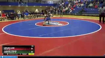 132 lbs 2nd Wrestleback (8 Team) - Jaylen Lane, Vidalia vs Carson Collis, Fannin County HS