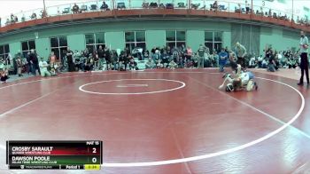 70 lbs Cons. Round 1 - Crosby Sarault, Quaker Wrestling Club vs Dawson Poole, Milan Tribe Wrestling Club