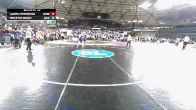 Boys 3A 138 lbs Semifinal - Braxton Beard, Central Valley vs Jaysen Rodriguez, Hermiston