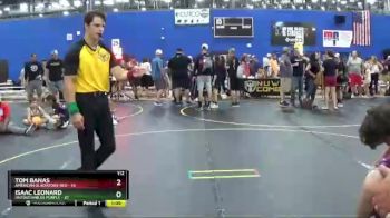 112 lbs Finals (8 Team) - Tom Banas, American Gladiators-Red vs Isaac Leonard, Untouchables Purple