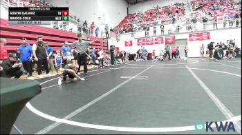 49 lbs Consi Of 16 #1 - Austin Galaviz, Tuttle Wrestling vs Briggs Cole, Weatherford Youth Wrestling