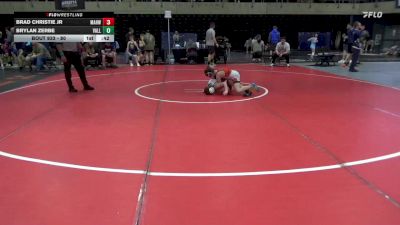 80 lbs Quarterfinal - Brad Christie Jr, Mahwah vs Brylan Zerbe, Valley View