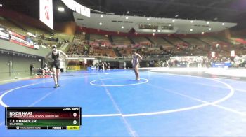 165 lbs Cons. Semi - Nixon Haas, St. John Bosco High School Wrestling vs T.j. Chandler, California