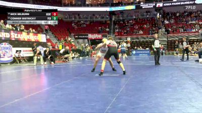 3A-215 lbs Cons. Round 3 - Conner Bistricky, Prairie, Cedar Rapids vs Nick Milburn, Newton