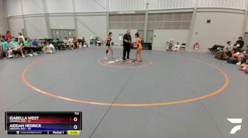 112 lbs Placement Matches (8 Team) - Isabella West, Georgia Red vs Aiddan Hedrick, Virginia Red