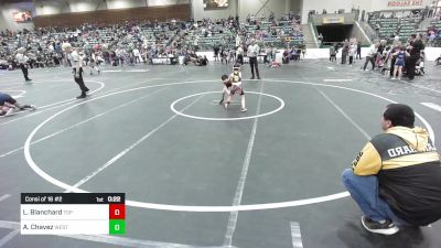 50 lbs Consi Of 16 #2 - Lane Blanchard, Top Fuelers WC vs Archer Chavez, West Valley Junior Eagles