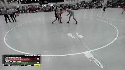 165 lbs Cons. Round 6 - David Burchett, Goldman`s Wrestling Academy Of The Rockies vs Carter Nekvapil, COBRA ALL-STARS / Cobra Wrestling Systems LLC