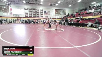 144 lbs Cons. Round 2 - Cooper Youngblood, PLEASANT HILL vs Breck Adams, SM WEST