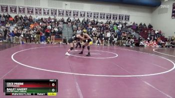 145 lbs Cons. Semi - CeCe Priebe, Independence vs Bailey Hakert, Center Point-Urbana