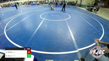 61 lbs Quarterfinal - Kroy Wolfe, Blackwell Wrestling Club vs Nolan Gray, North Desoto Wrestling Academy