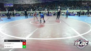 75 lbs Quarterfinal - Rylee Russell, Texas Select Wrestling vs Maddison Smith, Texas Wrestling Academy