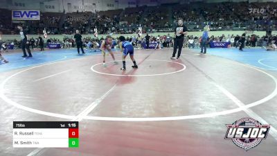 75 lbs Quarterfinal - Rylee Russell, Texas Select Wrestling vs Maddison Smith, Texas Wrestling Academy