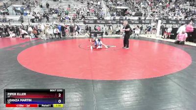 87 lbs 5th Place Match - Piper Eller, UT vs Leanza Martin, CA