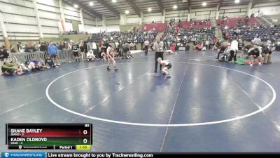 80 lbs Finals (2 Team) - Shane Bayley, Idaho vs Kaden Oldroyd, Utah