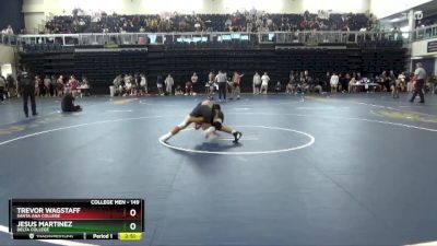 149 lbs Champ. Round 1 - Jesus Martinez, Delta College vs Trevor Wagstaff, Santa Ana College