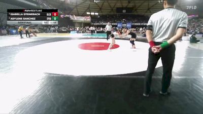 Girls 2A 155 lbs Semifinal - Isabella Steinebach, Black Hills (Girls) vs Adylene Sanchez, Ephrata (Girls)