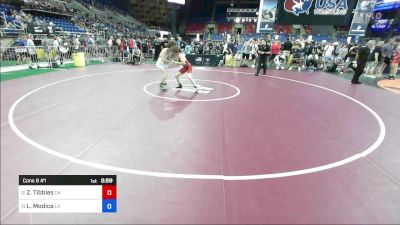 106 lbs Cons 8 #1 - Zebediah Tibbles, OK vs Landen Modica, LA