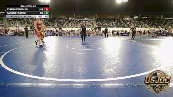 132 lbs Consi Of 16 #2 - Joseph Veloquio, Dark Cloud Wrestling Club vs Parker Franks, Noble Takedown Club