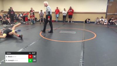 100 lbs Rr Rnd 4 - Craig Black, Cumberland Valley K-6 Community vs Grayson Joseph, KA Cavs K-6 Community