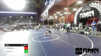 62 lbs Consi Of 8 #2 - Gibson DesRosier, Dickinson WC vs Uriah Grant, Athlos Wrestling