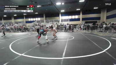 157 lbs Consi Of 64 #2 - Diego McDonald, Devils Gate WC vs Joshua Wong, Team Puma