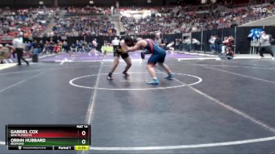 190 lbs 5th Place Match - Orinn Hubbard, Redmond vs Gabriel Cox, New Plymouth