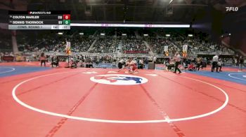 4A-138 lbs Cons. Round 1 - Colton Marler, Evanston vs Dennis Thornock, Riverton