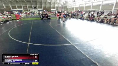 144 lbs 2nd Wrestleback (8 Team) - Robert Morse, Louisiana vs Zackery Motzkus, Washington