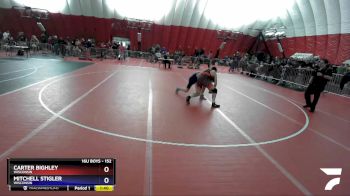 152 lbs Cons. Round 3 - Carter Bighley, Wisconsin vs Mitchell Stigler, Wisconsin