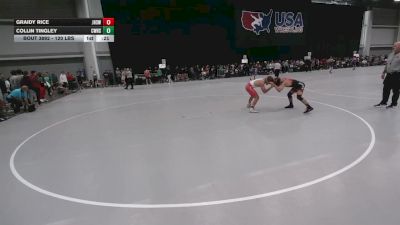 120 lbs Cons. Sub-rd Of 16 - Graidy Rice, Jackson High School Wrestling vs Collin Tingley, Cypress Woods High School Wrestling