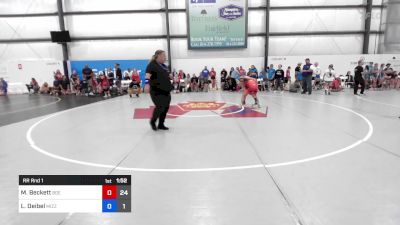 40 lbs Rr Rnd 1 - Mya Beckett, Badger Girls Elite vs Lily Deibel, Team Missouri