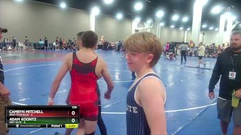 120 lbs Round 6 (16 Team) - Camryn Mitchell, Ohio Titan Blue vs Adam Koontz, Indy Elite