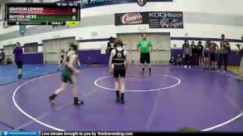 66-72 lbs Round 2 - Grayson Lehman, Round Mountain Dragons vs Rhyden Hicks, Pride Wrestling