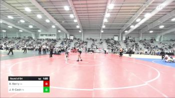 132 lbs Round Of 64 - Bregan Berry, GA vs Jymere Rucker-Cash, PA