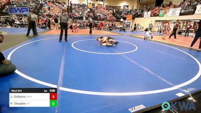 58-61 lbs Rr Rnd 4 - Jaxon Gibbons, Sperry Wrestling Club vs Kyler Douglas, Sallisaw Takedown Club