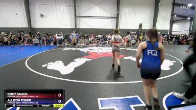 93-99 lbs Round 3 - Emily Sahlin, Fitness Quest Wrestling Club vs Allison Fisher, Fitness Quest Wrestling Club