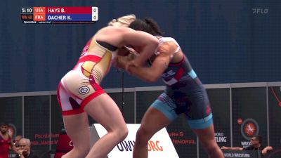 68 kg Quarterfinal - Brooklyn Hays, USA vs Kendra Dacher, FRA