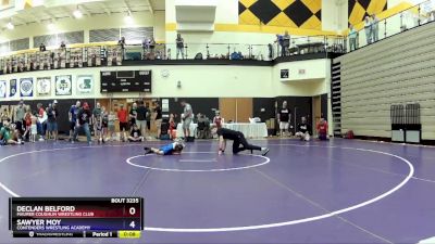 49 lbs 3rd Place Match - Declan Belford, Maurer Coughlin Wrestling Club vs Sawyer Moy, Contenders Wrestling Academy