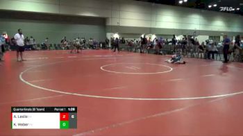 105 lbs Quarterfinals (8 Team) - Ashlyn Leslie, Beauty And Beasts vs Khloe Weber, Indiana Ice