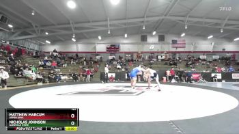 197 lbs Champ. Round 3 - Nicholas Johnson, Glenville State vs Matthew Marcum, Upper Iowa