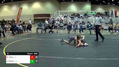 75 lbs Round 1 (6 Team) - Reid Toth, Michigan Matcats vs Joey Pipito, Contenders WA Green