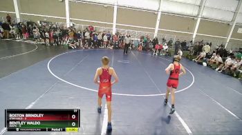 77 lbs Quarters & Wb (16 Team) - Boston Brindley, Utah Gold vs Bentley Waldo, INWTC