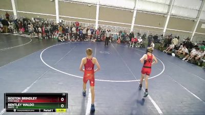 77 lbs Quarters & Wb (16 Team) - Boston Brindley, Utah Gold vs Bentley Waldo, INWTC