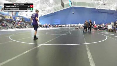 150 lbs Cons. Round 1 - Ka`yun Herring, Junction City vs Ryan Gonzales, Dodge City