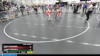 130 lbs Cons. Round 4 - Karen Canchola, Illinois vs Tatum Shepherd, Iowa