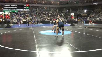 184 lbs Quarterfinal - Darion Johnson, McKendree vs Branson Britten, Central Okla.