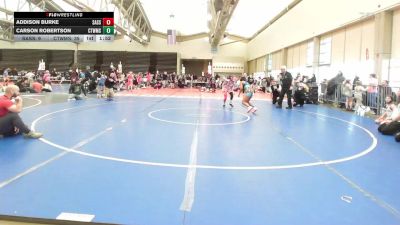 100 lbs Rr Rnd 2 - Addison Burke, Sassie Lassies FIWC vs Carson Robertson, CT Whale Orca