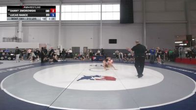215 lbs 3rd Place Match - Danny Zmorowski, Cougar Wrestling Club vs Lucas Nance, Relentless Training Center